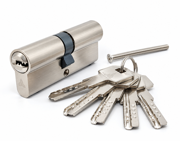 KEDR ZINK M90 ZN циліндр 45&times;45 мм ключ-ключ, Матовий нікель ZINKM90ZN фото