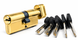 KEDR BRASS M80 ZCG циліндр 40&times;40Т мм ключ-вороток Золото BRASSM80ZC фото