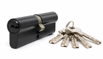 KEDR ZINK M70 ZBM циліндр 35&times;35 мм ключ-ключ, Чорний ZINKM70Z фото