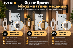 Як вибрати міжкімнатний механізм: магнітний, металевий чи з кевларовою защіпкою фото